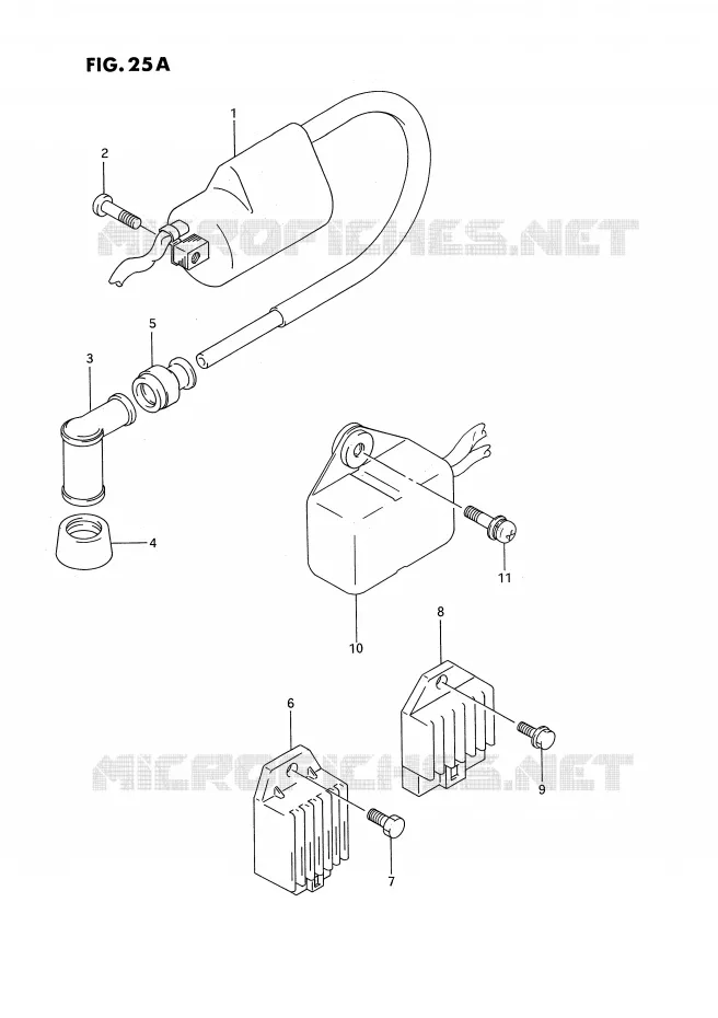 ELEKTRISCH (MODELE N,MODELE P/R E24) Suzuki MOTO 185 TS-ER 1992  TS185ERN(E24)