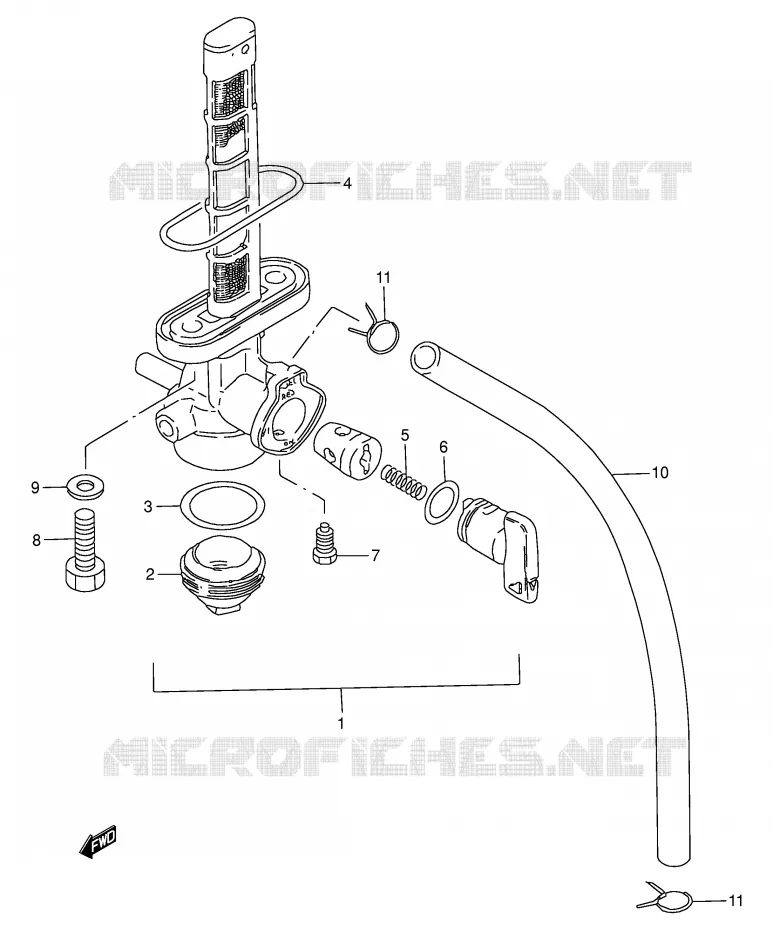 FUEL COCK Suzuki MOTO 50 TS-W 1993  TS50WP(E6)