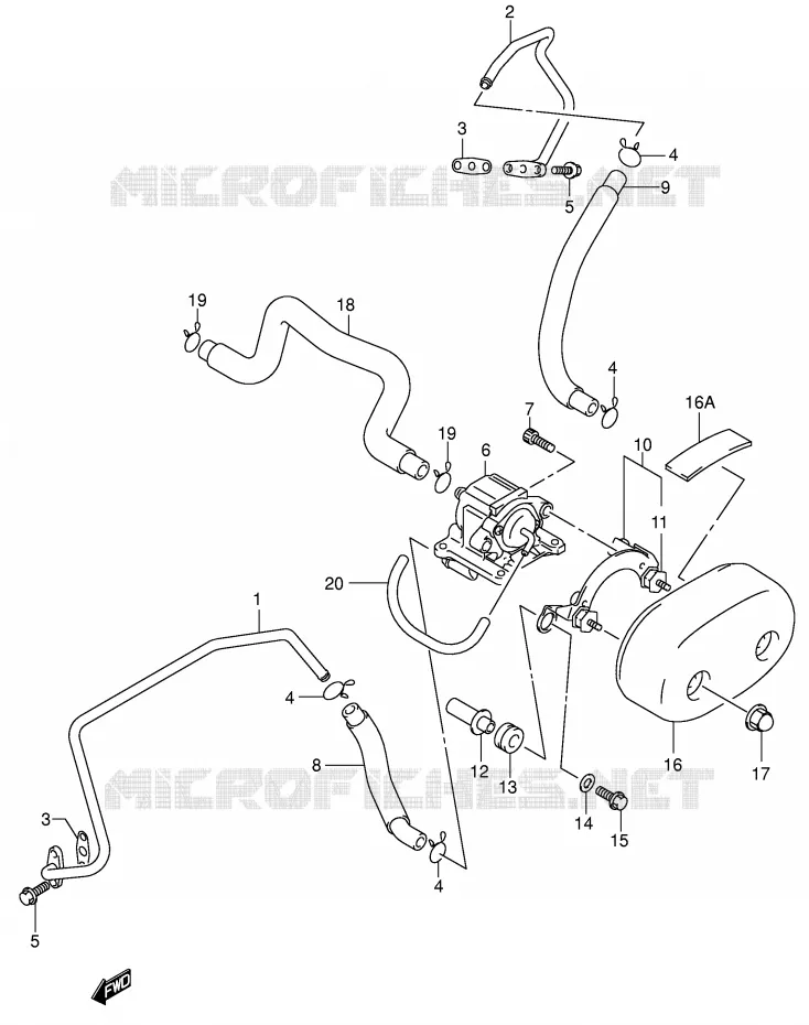 FUEL EVAP SYSTEM (MODELE K1/K2/K3/K4) Suzuki MOTO 800 VOLUSIA 2004  VL800ZK4(E2)