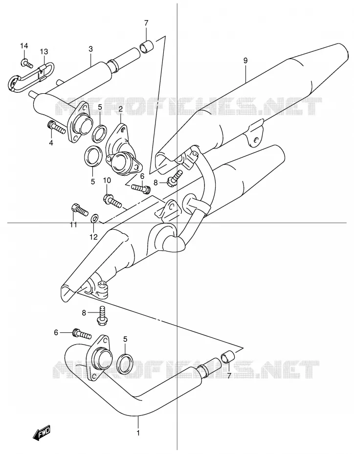 GELUIDDEMPER Suzuki MOTO 125 INTRUDER 2000  VL125Y(E2)