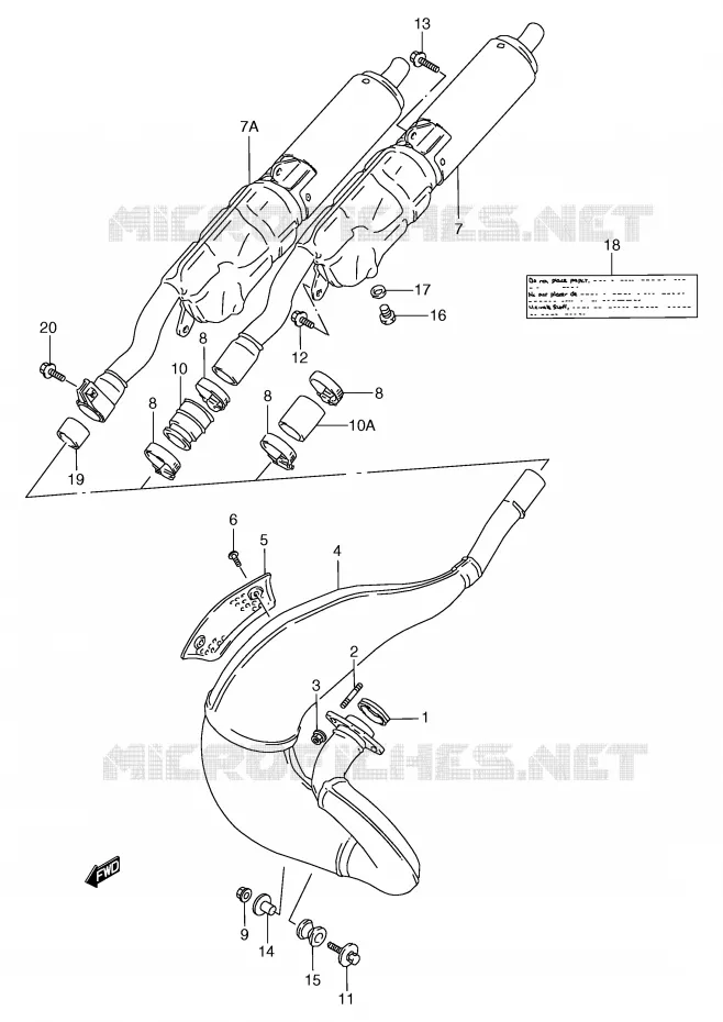 GELUIDDEMPER Suzuki MOTO 125 TS-R 1991  TS125RM(E2)