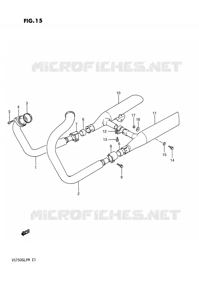 GELUIDDEMPER Suzuki MOTO 750 INTRUDER 1985  VS750GLF(E1)