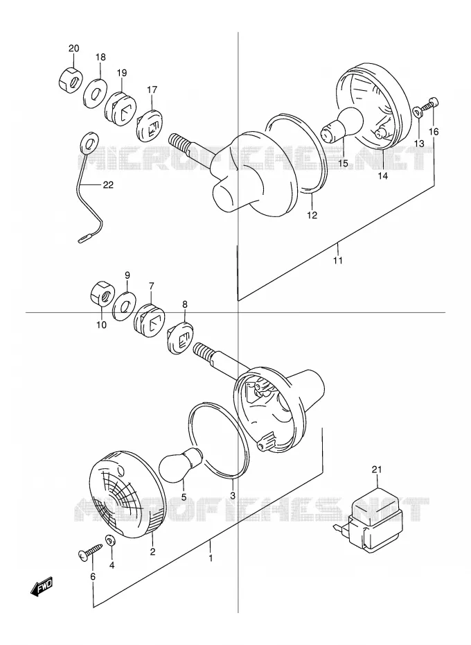 INDICATOREN Suzuki MOTO 125 TU 1999  TU125X(E2)