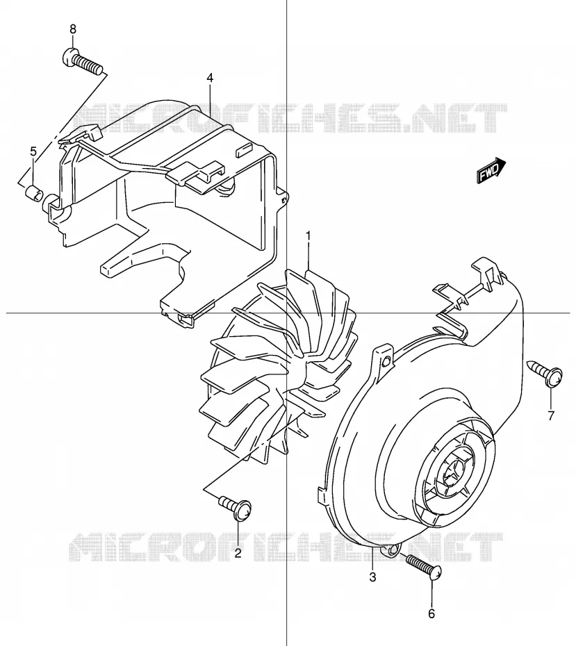 KOELVENTILATOR Suzuki MOTO 50 STREET-MAGIC 1999  TR50SX(E2)