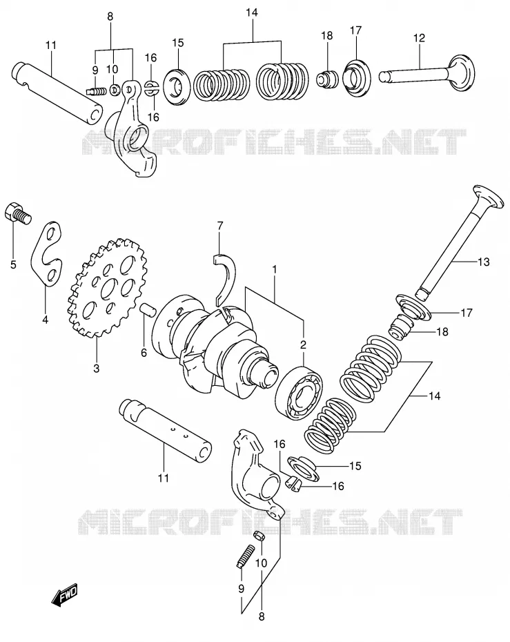 NOKKENAS - VALVES Suzuki SCOOTER 150 UE 2001  UE150CTK1(P19)