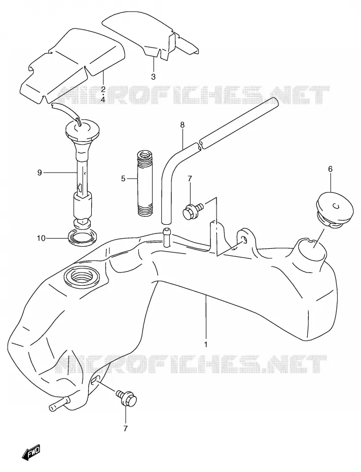 OLIE TANK Suzuki MOTO 125 TS-R 1994  TS125RR(E2)