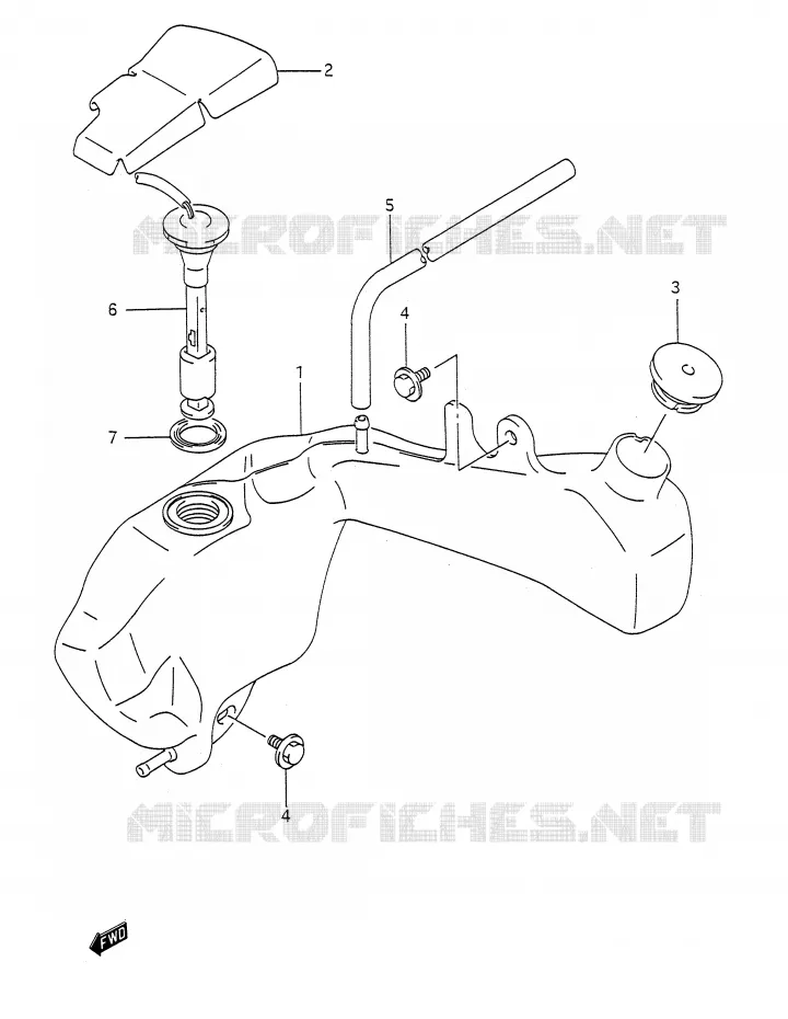 OLIE TANK Suzuki MOTO 200 TS-R 1991  TS200RM(E28)