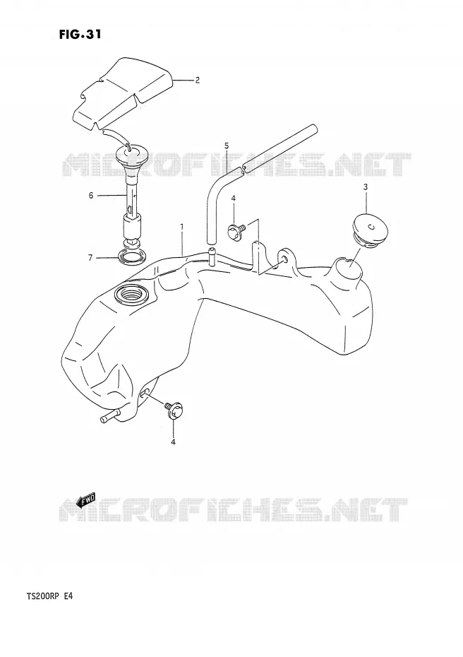 OLIE TANK Suzuki MOTO 200 TS-R 1991  TS200RM(E4)