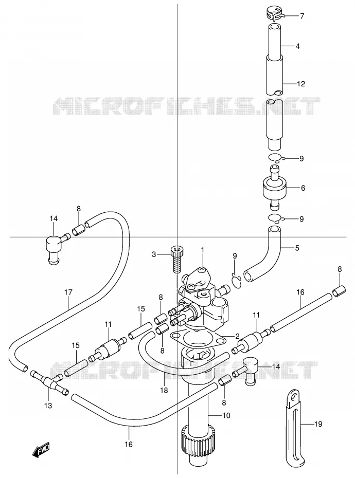 OLIEPOMP (MODELE Y) Suzuki MOTO 50 STREET-MAGIC 1998  TR50SW(E2)