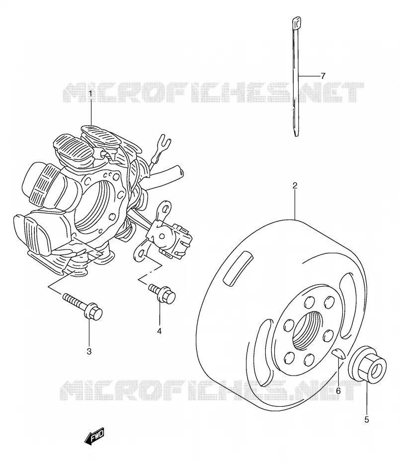 ONTSTEKING Suzuki MOTO 125 TS-R 1993  TS125RP(E2)
