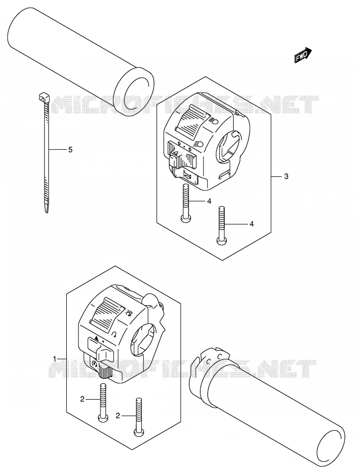 SCHAKELAARS (MODELE K4/K5) Suzuki MOTO 800 VOLUSIA 2001  VL800K1(E2)