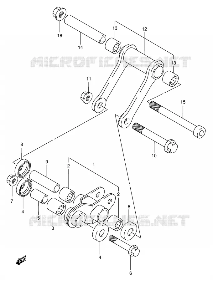 SCHOKBREKER AANEENSCHAKELING (MODELE L/N/R) Suzuki MOTO 125 TS-ER 1994  TS125ERR(E1)