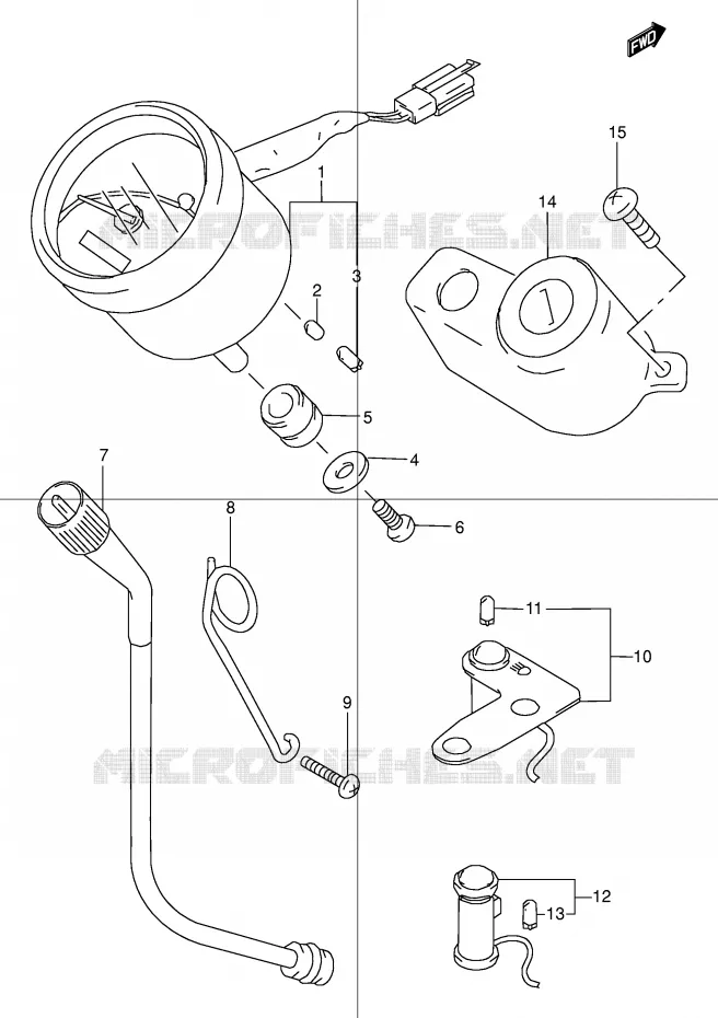 SNELHEIDSMETER Suzuki MOTO 50 STREET-MAGIC 1998  TR50SW(E2)