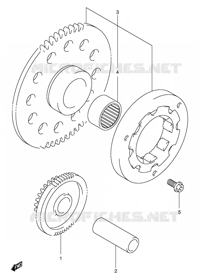 STARTMOTOR CLUTCH Suzuki MOTO 125 INTRUDER 2000  VL125UY(E22)