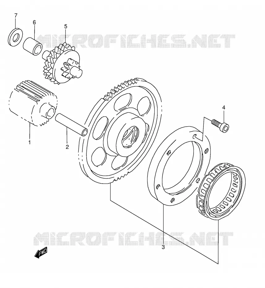 STARTMOTOR CLUTCH Suzuki MOTO 1500 INTRUDER 2004  VL1500K4(E2)