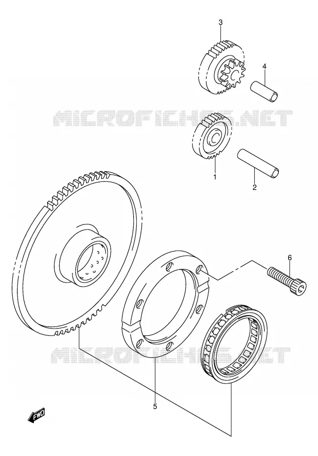 STARTMOTOR CLUTCH Suzuki MOTO 800 VOLUSIA 2004  VL800ZK4(E2)