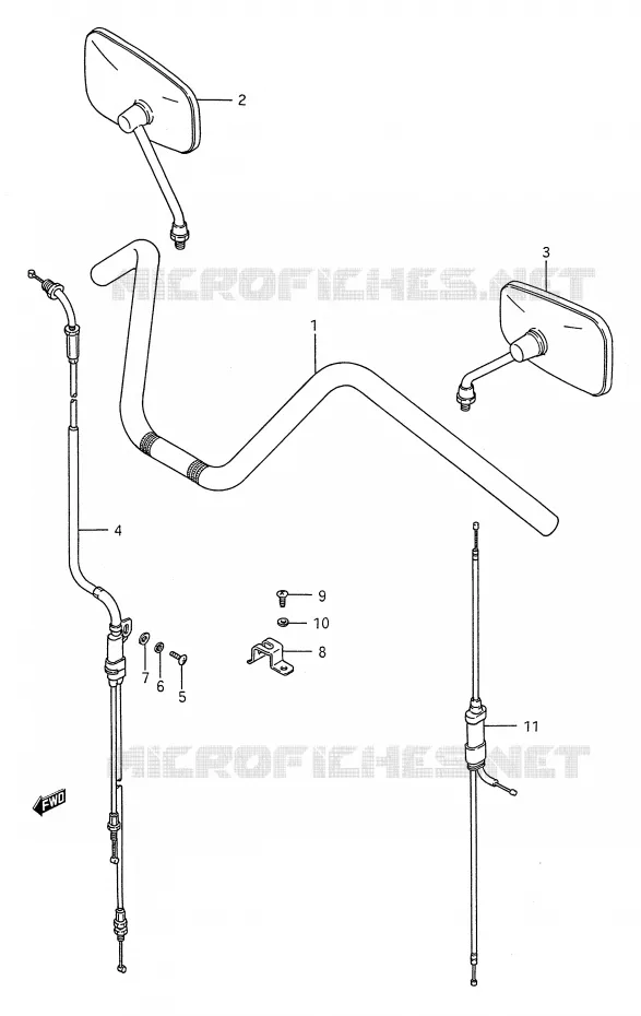 STUUR (VOIR NOTE) Suzuki MOTO 1400 INTRUDER 1987  VS1400GLPH(E28)