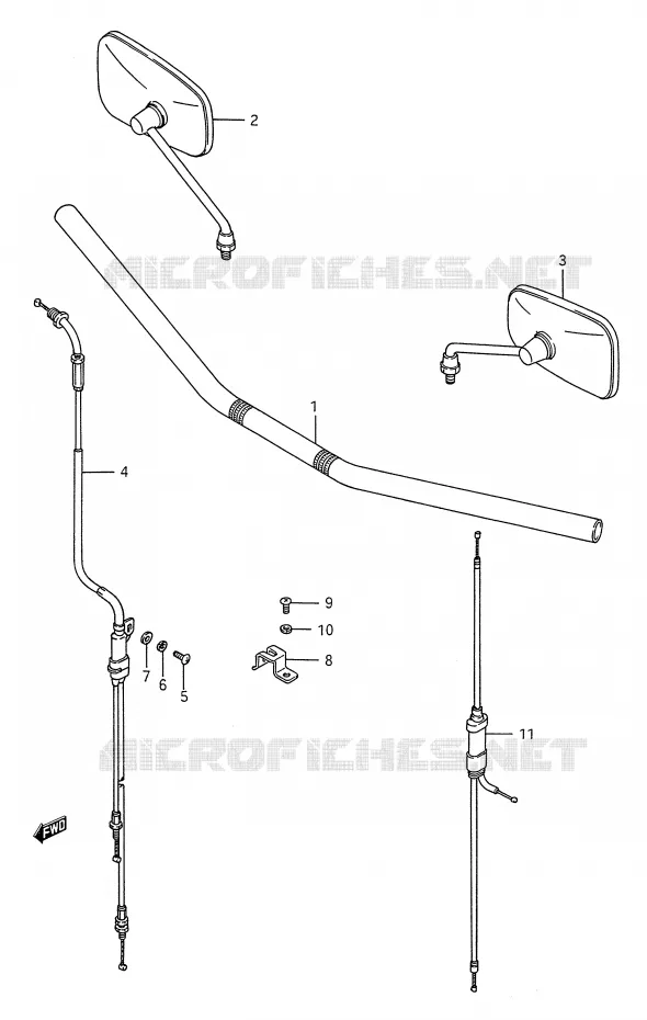 STUUR (VOIR NOTE) Suzuki MOTO 1400 INTRUDER 1995  VS1400GLFS(E28)
