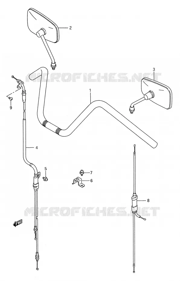 STUUR (VS1400GLPS) Suzuki MOTO 1400 INTRUDER 1991  VS1400GLFM(E28)