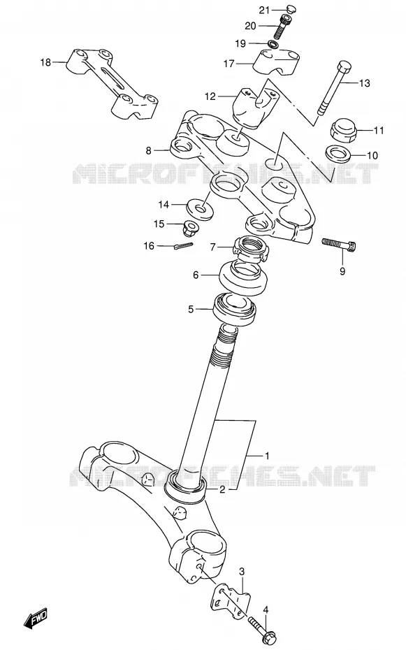 STUURKOLOM Suzuki MOTO 800 VX 1996  VX800UT(E4)