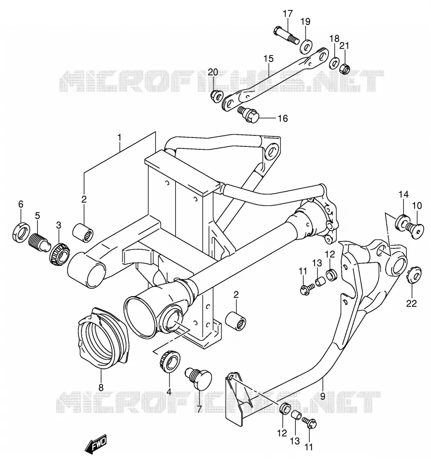 SWINGARM (MODELE K3/K4/K5) Suzuki MOTO 800 VOLUSIA 2003  VL800ZK3(E2)