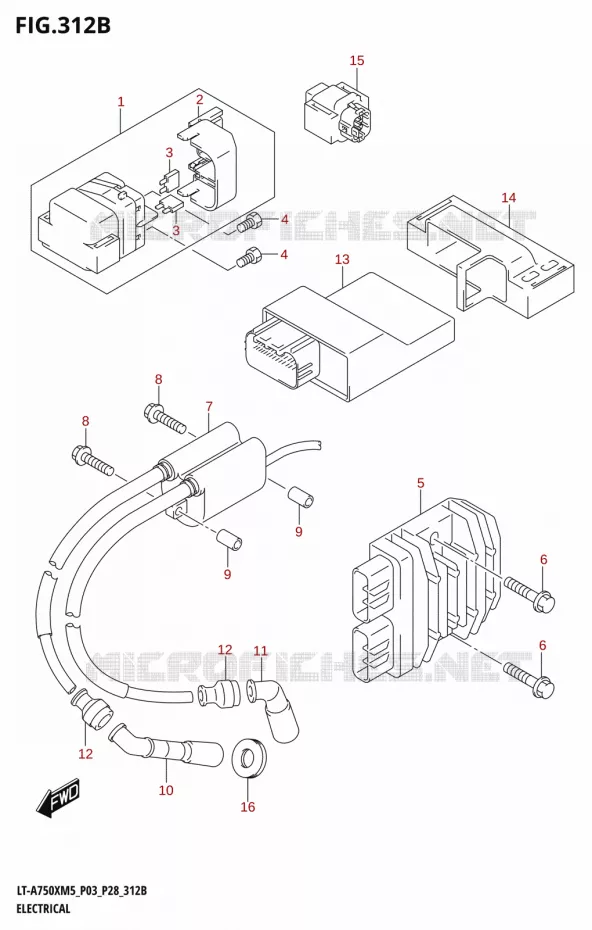 ELEKTRISCH (LT-A750X:P33) Suzuki QUAD 750 KINGQUAD 2025  LT-A750XM5