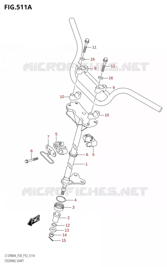 STUURKOLOM Suzuki QUAD 90 QUADSPORT 2024  LT-Z90 M4 (E28,E33)