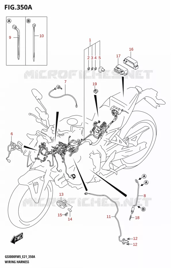 BEDRADING Suzuki MOTO 800 GSX 2025  GSX800FRQ 2025 M5 (E21)