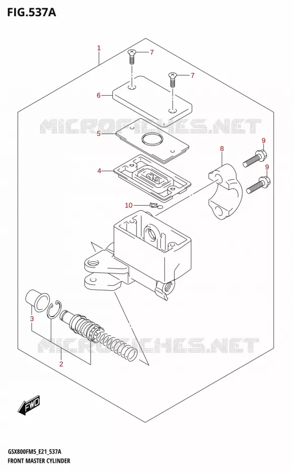 FRONT HOOFDREMCILINDER Suzuki MOTO 800 GSX 2025  GSX800FRQ 2025 M5 (E21)