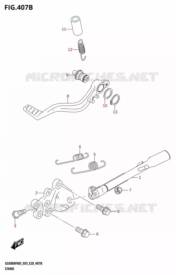 STAND Suzuki MOTO 800 GSX 2025  GSX800FRQM5 E28 2025 M5 (E28)