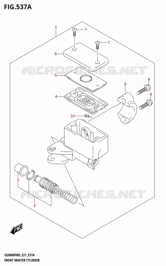 FRONT HOOFDREMCILINDER Suzuki MOTO 800 GSX 2025  GSX800FUQ 2025 M5 (E21)