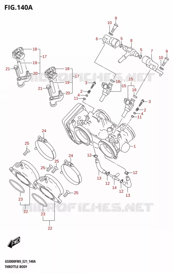 GASKLEPHUIS Suzuki MOTO 800 GSX 2025  GSX800FUQ 2025 M5 (E21)
