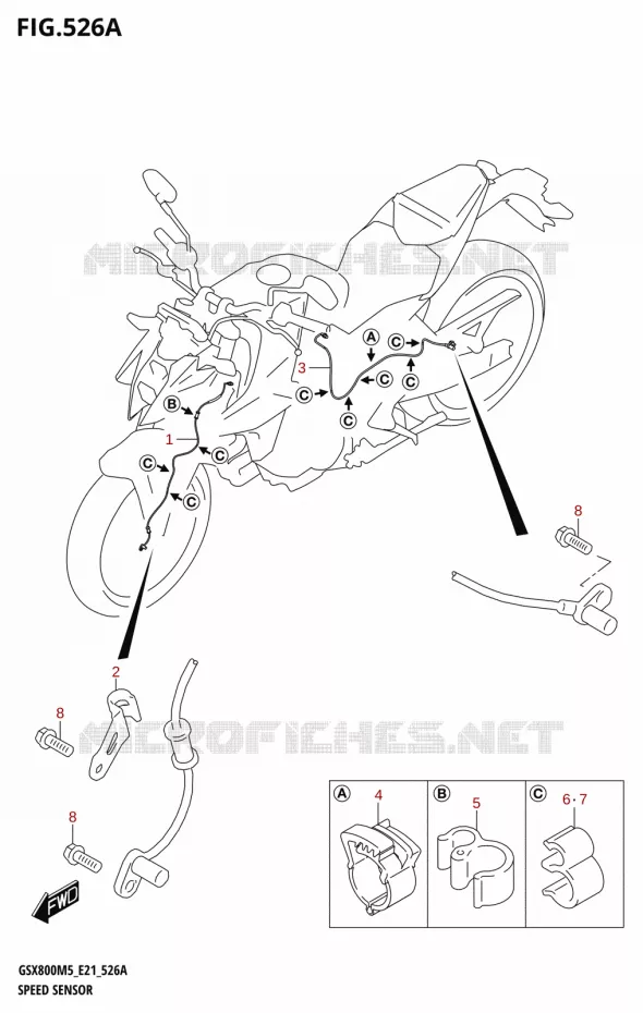 SNELHEIDSSENSOR Suzuki MOTO 800 GSX 2025  GSX800UQM5 E21 2025 M5 (E21)