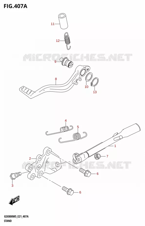 STAND Suzuki MOTO 800 GSX 2025  GSX800UQM5 E21 2025 M5 (E21)