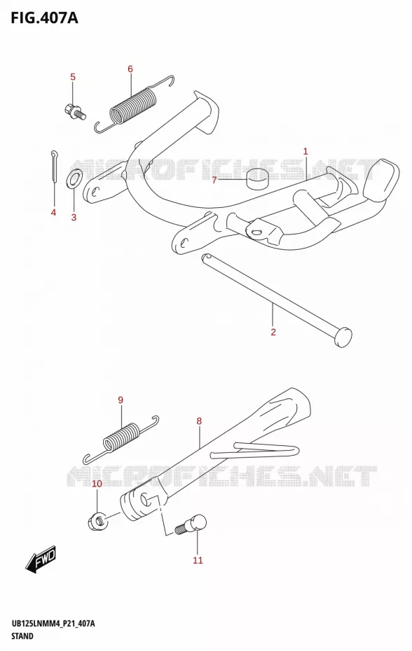 STAND Suzuki SCOOTER 125 BURGMAN 2024  UB125LNM 2024 M4 (P21)