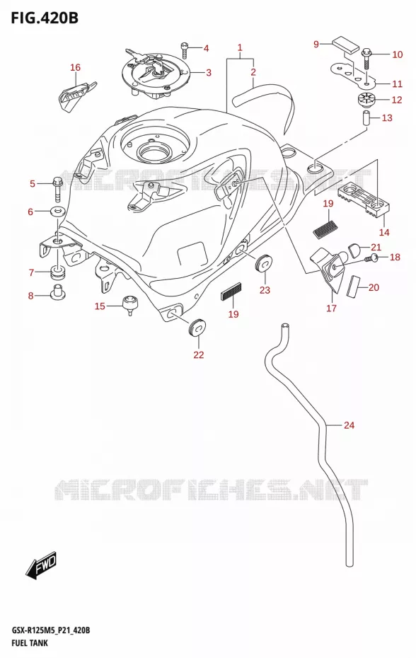 BENZINETANK (GSX-R125RLX) Suzuki MOTO 125 GSX-R 2025  GSX-R125RL 2025 M5 (P21)