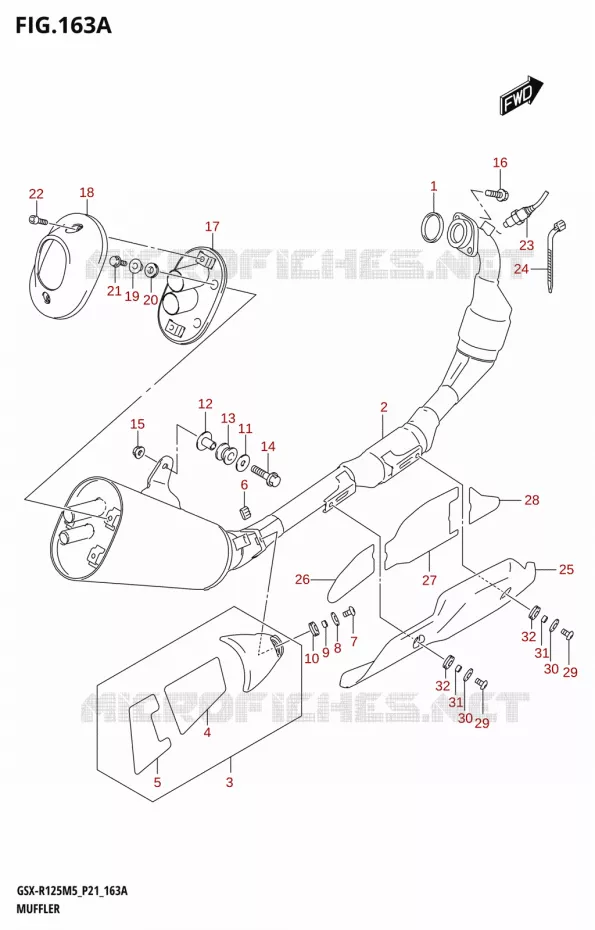 GELUIDDEMPER Suzuki MOTO 125 GSX-R 2025  GSX-R125RL 2025 M5 (P21)