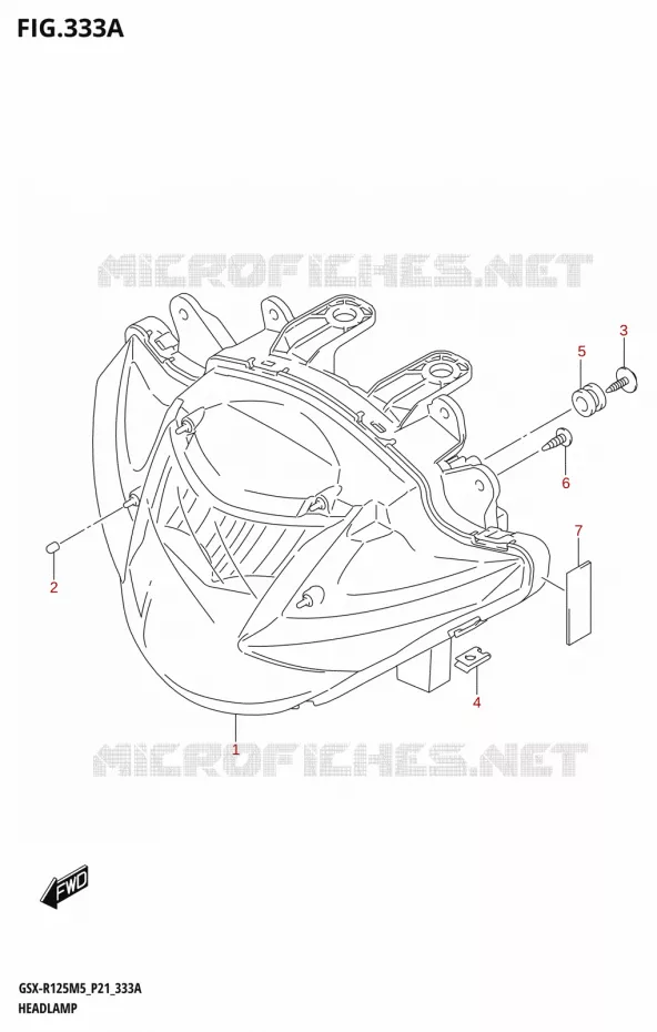 KOPLAMP Suzuki MOTO 125 GSX-R 2025  GSX-R125RL 2025 M5 (P21)