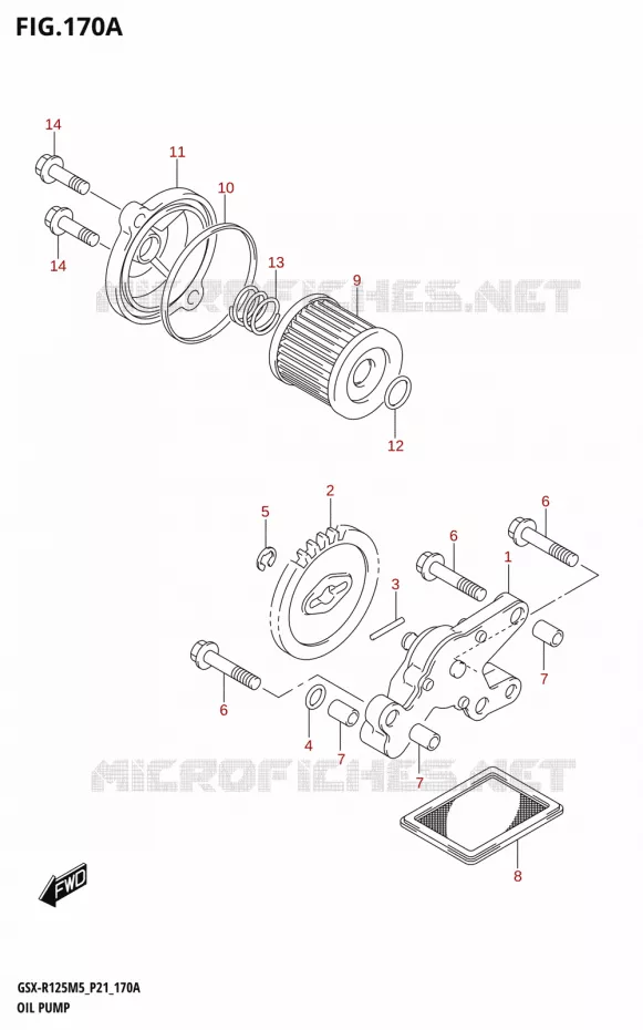 OLIEPOMP Suzuki MOTO 125 GSX-R 2025  GSX-R125RL 2025 M5 (P21)