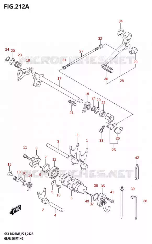SCHAKELEN ASSY Suzuki MOTO 125 GSX-R 2025  GSX-R125RL 2025 M5 (P21)