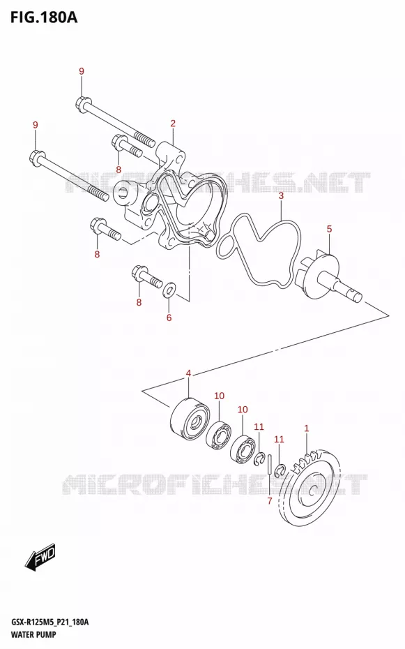 WATERPOMP Suzuki MOTO 125 GSX-R 2025  GSX-R125RL 2025 M5 (P21)
