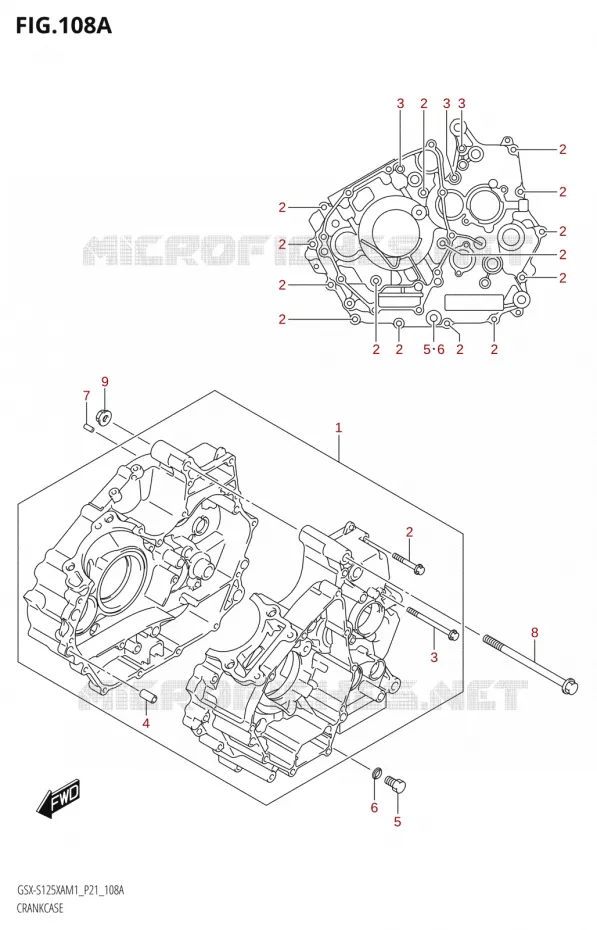 CARTER Suzuki MOTO 125 GSX-S 2021  GSX-S125XA M1 (P21)