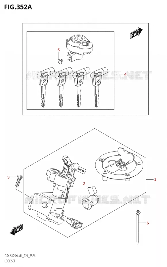 CONTACTSLOT Suzuki MOTO 125 GSX-S 2021  GSX-S125XA M1 (P21)