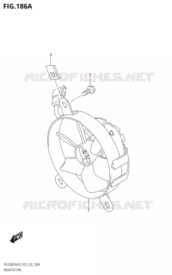 KOELVENTILATOR Suzuki MOTO 400 DR-Z 2019  DR-Z400SM 2019 L9 (E28)
