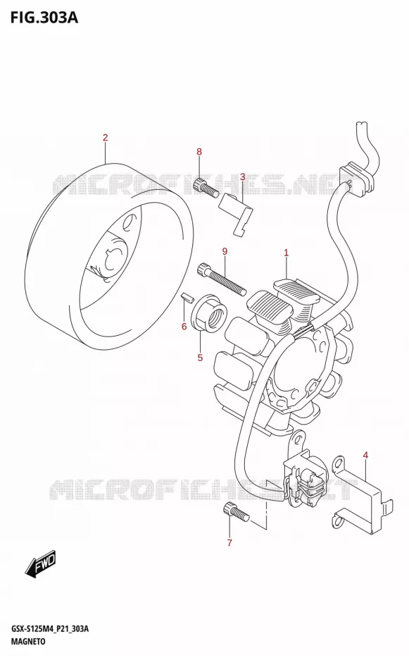 ONTSTEKING Suzuki MOTO 125 GSX-S 2024  GSX-S125RL / GSX-S125RLX M4 (P21)