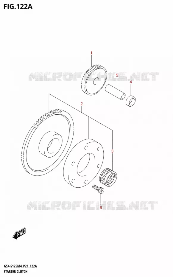 STARTMOTOR KOPPELINGS Suzuki MOTO 125 GSX-S 2024  GSX-S125RL / GSX-S125RLX M4 (P21)