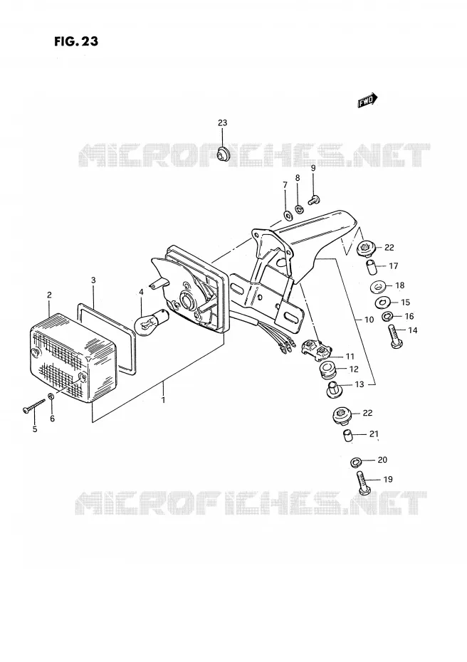 ACHTERLICHT (E2, E26) Suzuki MOTO 185 TS-ER 1994  TS185ERR(E24)