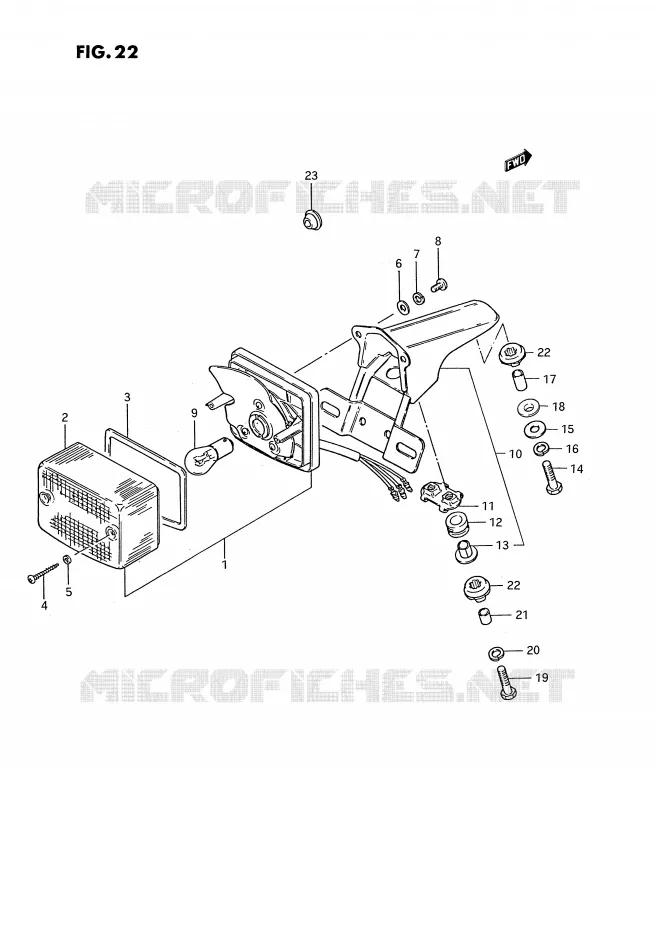 ACHTERLICHT (MODELE Z/K/P) Suzuki MOTO 185 TS-ER 1994  TS185ERR(E24)