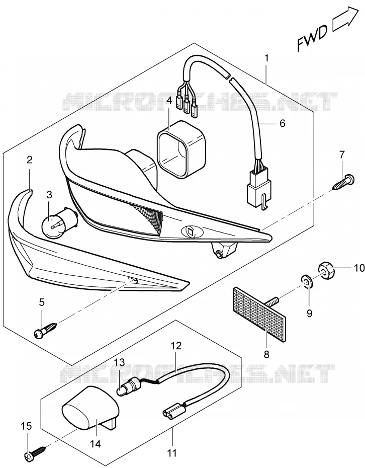 ACHTERLICHT Suzuki SCOOTER 50 ESTILETE 2000  UF50Y