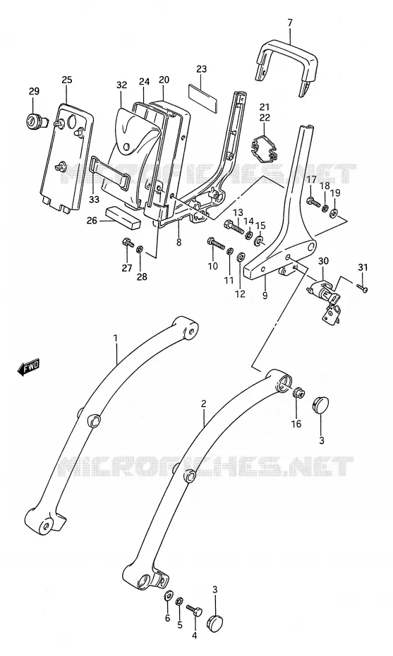 BACKREST Suzuki MOTO 1400 INTRUDER 1991  VS1400GLPM(E28)